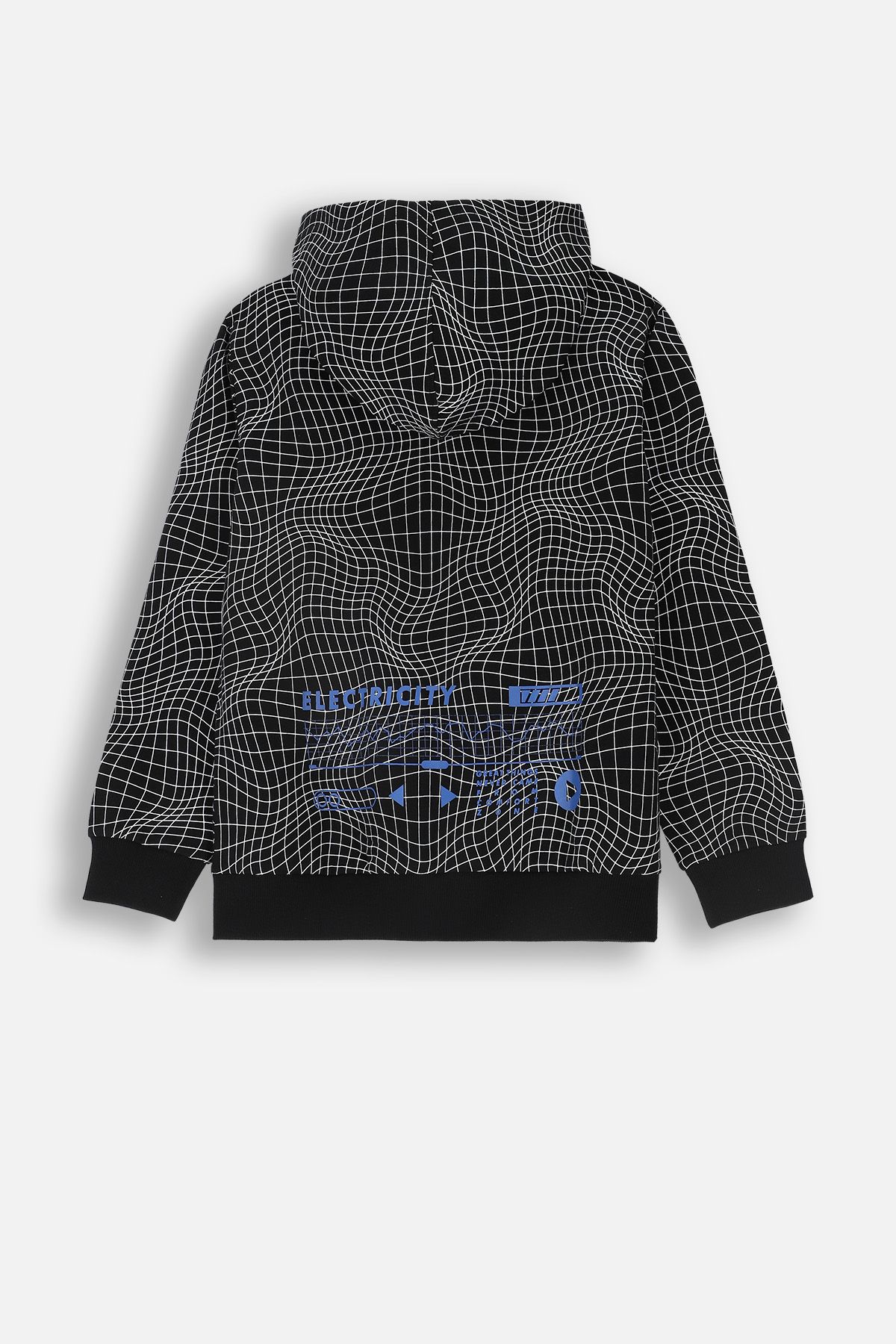 ZTFYKLIN Damen Kapuzenpullover - New York Print Hellblau Grau