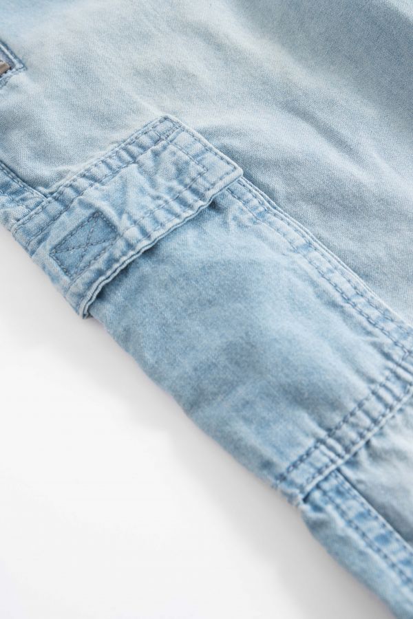 Jeanshose mit Taschen an den Hosenbeinen mit verwaschen-Effekt JOGGER 2156740