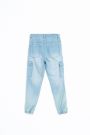 Jeanshose mit verwaschen-Effekt und Strickbündchen JOGGER 2156733