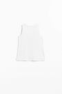 T-Shirt ohne Ärmel Weiß mit einem Druck in einer Urlaubsatmosphäre 2160073