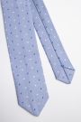 Gebundene Krawatte blau gepunktet 2161304