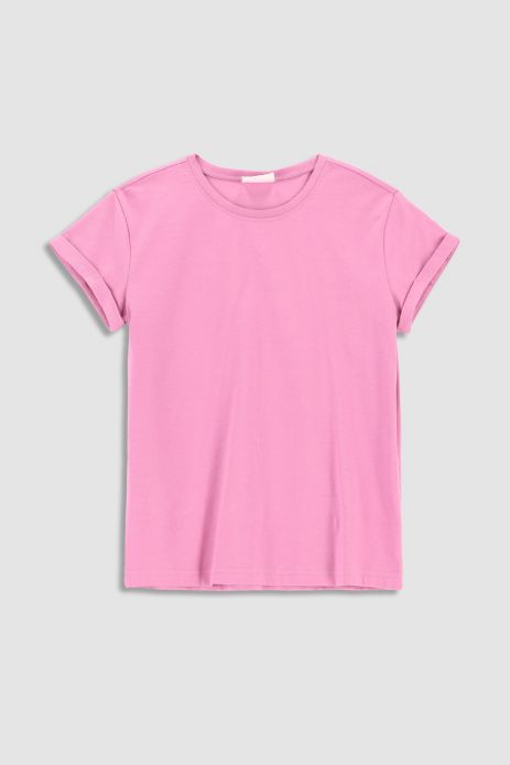 Kurzarmshirt  rosa ohne Muster  2