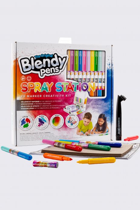 Blendy Pens - Set mit 20 Filzstiften und Kreativset 