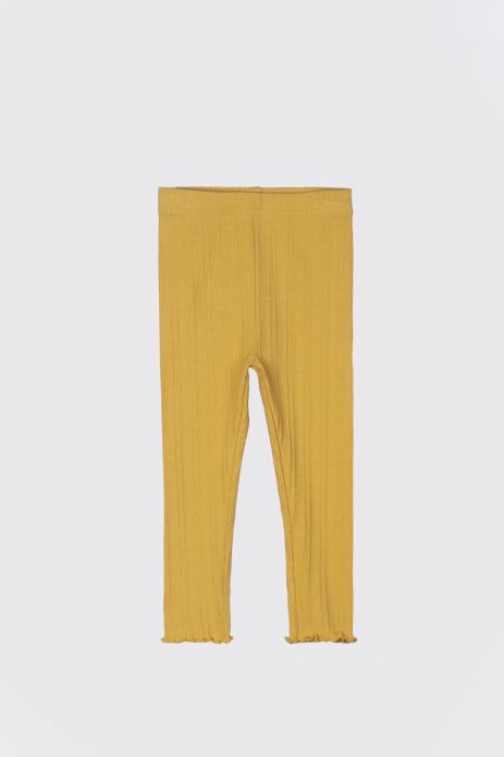 Leggings mit langem Hosenbein gelbe, mit Streifen